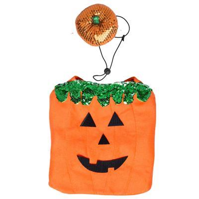 Pumpkin Dog Costume and Hat Pet Clothes Pet Krewe 