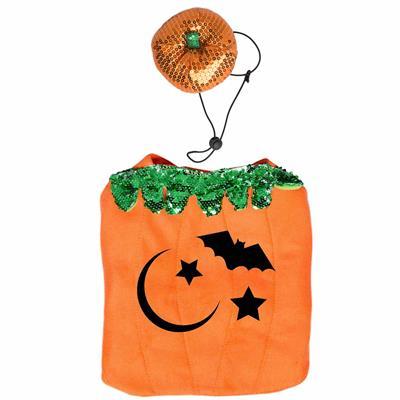 Pumpkin Dog Costume and Hat Pet Clothes Pet Krewe 