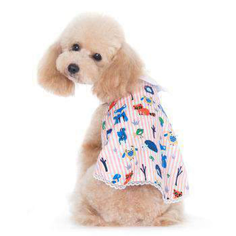 PuppyPAWer Animal Fun Dog Dress by Dogo - Pink, Pet Clothes, Furbabeez, [tag]