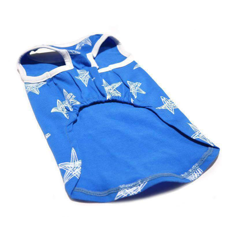 PuppyPAWer Starry Dog Tank Top by Dogo - Blue, Pet Clothes, Furbabeez, [tag]