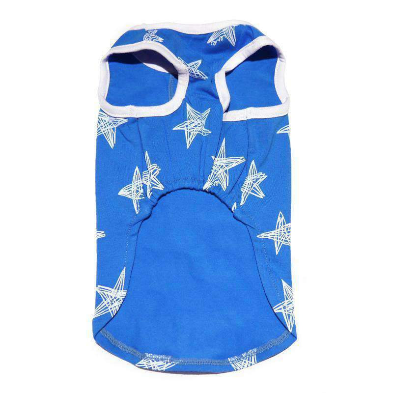 PuppyPAWer Starry Dog Tank Top by Dogo - Blue, Pet Clothes, Furbabeez, [tag]