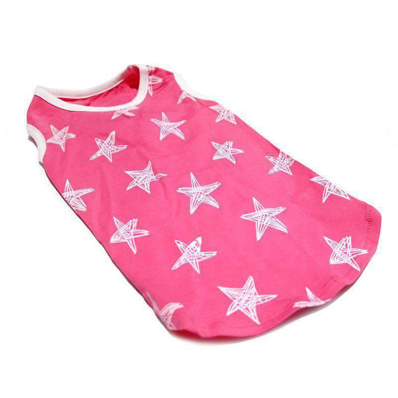 PuppyPAWer Starry Dog Tank Top by Dogo - Pink, Pet Clothes, Furbabeez, [tag]