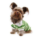 PuppyPAWer Stripe Dog Polo by Dogo - Green, Pet Clothes, Furbabeez, [tag]