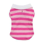 PuppyPAWer Stripe Dog Polo by Dogo - Pink, Pet Clothes, Furbabeez, [tag]