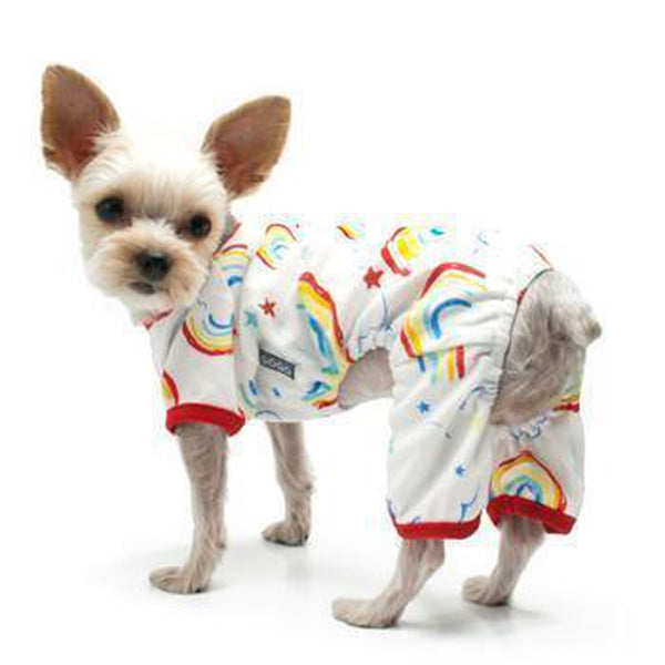 Rainbow Dog Pajamas by Dogo - Red, Pet Bed, Furbabeez, [tag]