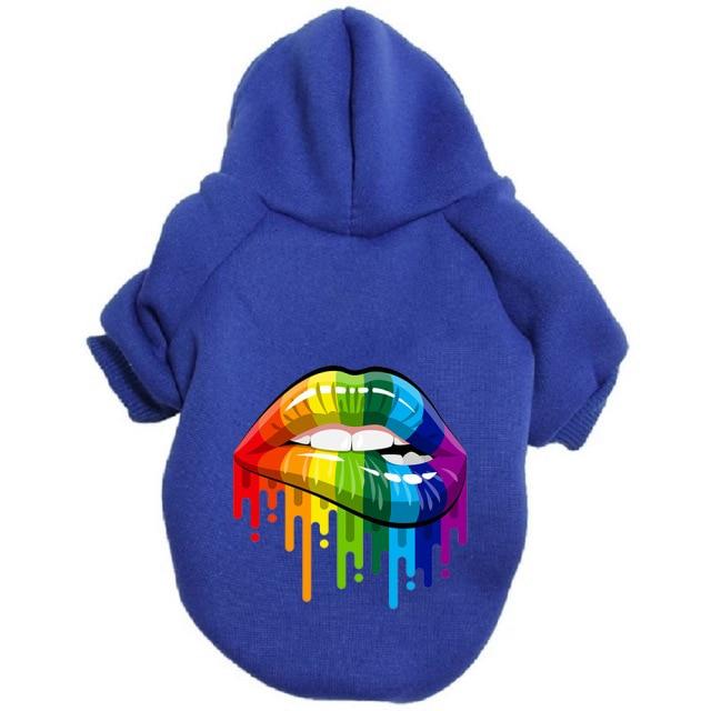 Rainbow Mouth Dog Hoodie Pet Clothes Oberlo 