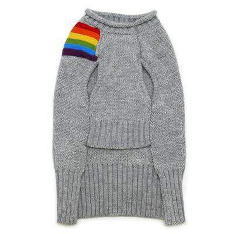 Rainbow Turtleneck Sweater, Pet Clothes, Furbabeez, [tag]