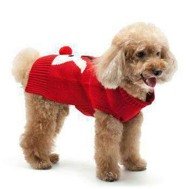 Red Nose Reindeer Dog Sweater, Pet Clothes, Furbabeez, [tag]