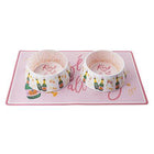 Rose' All Day Dog Placemat Pet Bowls Haute Diggity Dog 