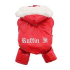 Ruffin It Dog Snowsuit Harness - Red Pet Clothes Doggie Design 