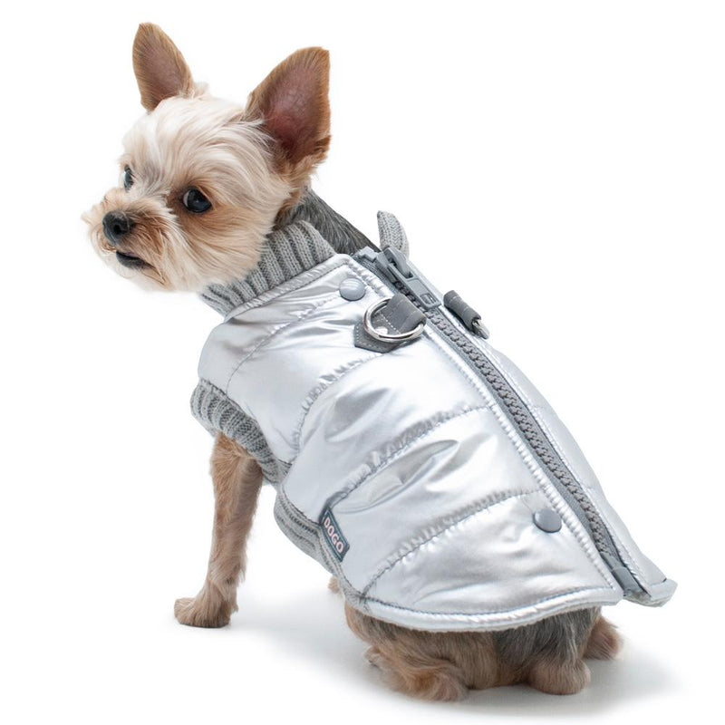 Runner Dog Coat - Silver, Pet Clothes, Furbabeez, [tag]