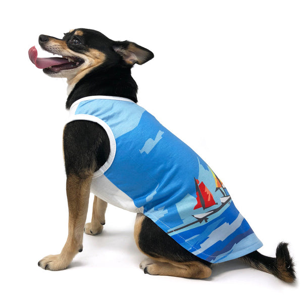 Sailboat Dog Tank Pet Clothes DOGO 