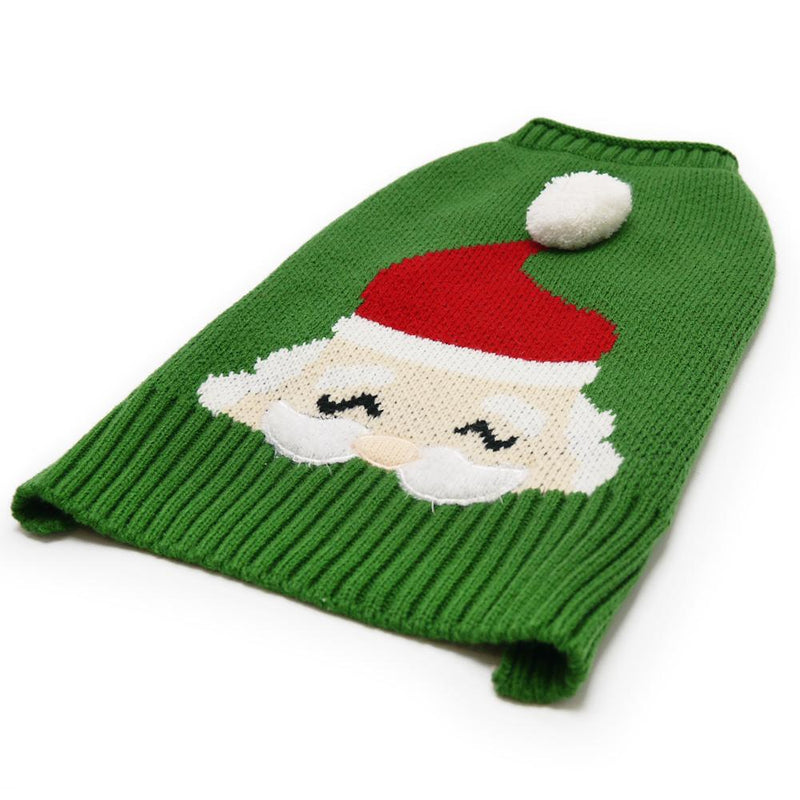 Santa Face Dog Sweater, Pet Clothes, Furbabeez, [tag]