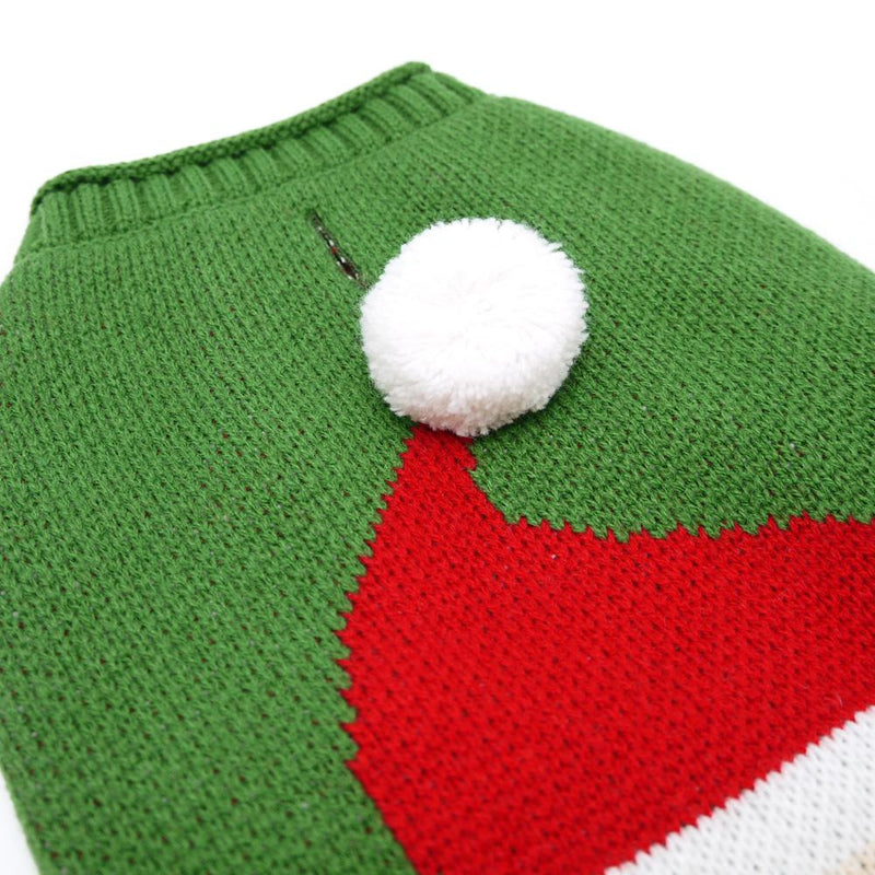 Santa Face Dog Sweater, Pet Clothes, Furbabeez, [tag]