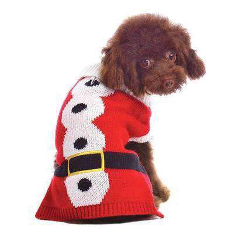 Santa Dog Sweater, Pet Clothes, Furbabeez, [tag]