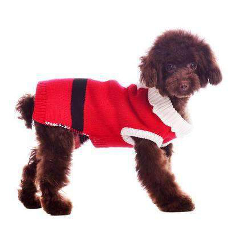 Santa Dog Sweater, Pet Clothes, Furbabeez, [tag]
