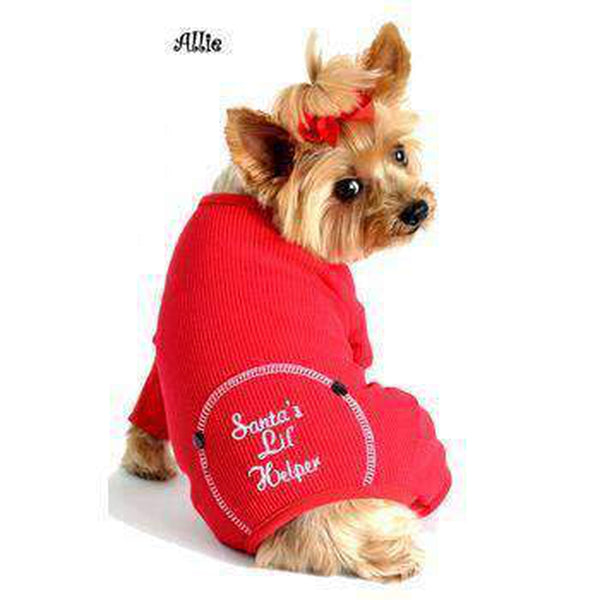 Santa's Lil Helper Dog Pajamas, Pet Clothes, Furbabeez, [tag]