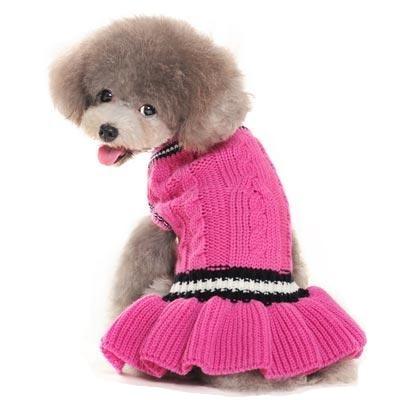 School Girl Dog Sweater Dress Pet Clothes DOGO 