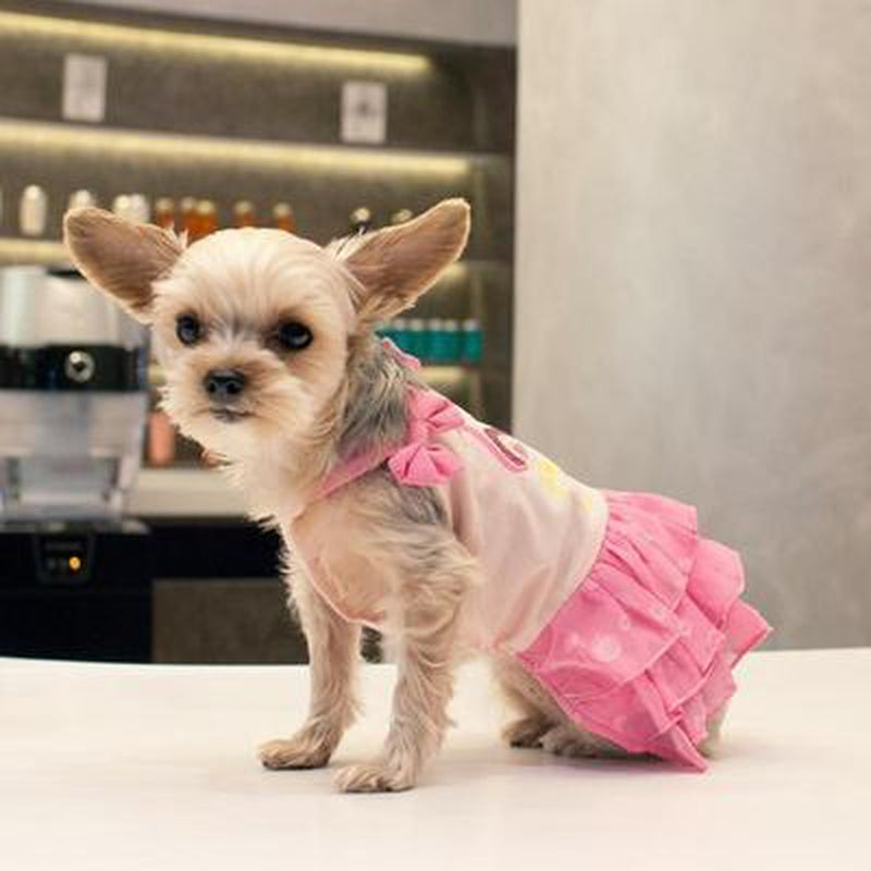 Sequin Flamingo Dog Dress, Pet Clothes, Furbabeez, [tag]