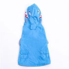 Shark Dog Raincoat - Blue, Pet Clothes, Furbabeez, [tag]