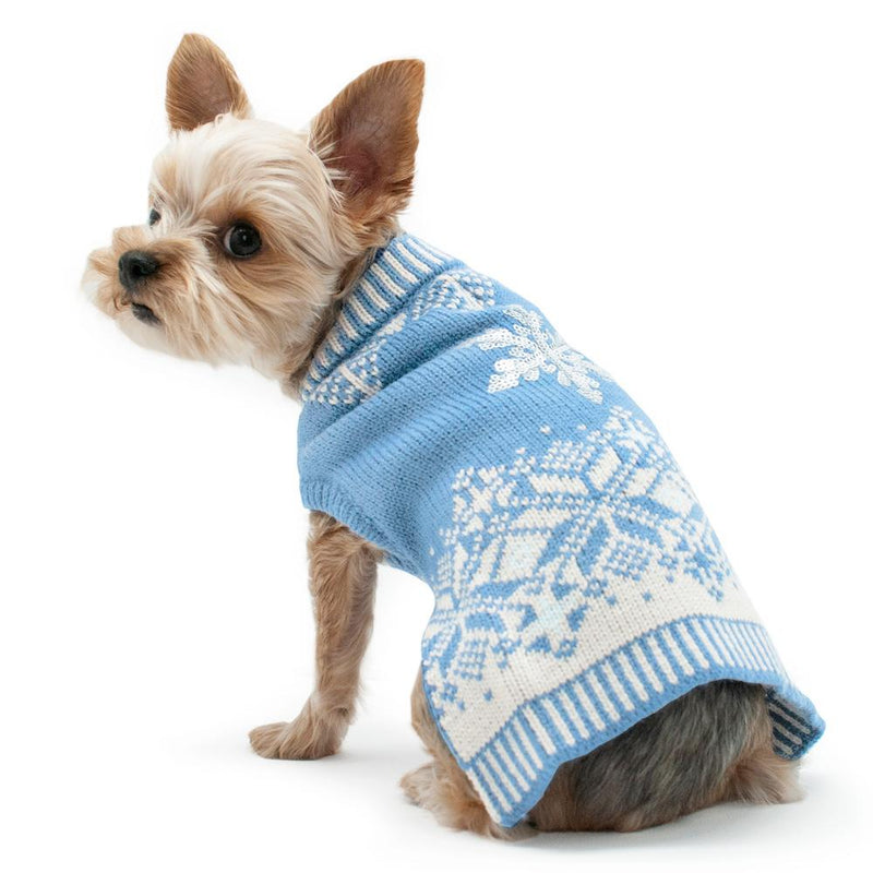 Shiny Snow Flake Dog Sweater, Pet Clothes, Furbabeez, [tag]