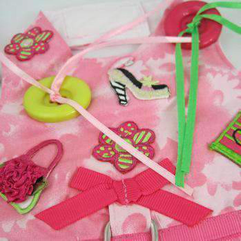 Shop 'til You Drop Dog Harness Vest with Leash by Cha-Cha Couture, Collars and Leads, Furbabeez, [tag]