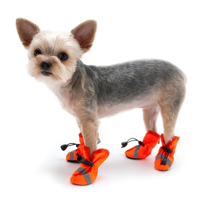 Slip-On Paws Dog Booties by Dogo - Orange, Pet Clothes, Furbabeez, [tag]