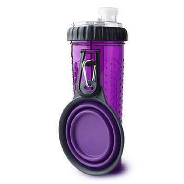 Snack-Duo with Companion Cup - Purple, Pet Bowls, Furbabeez, [tag]