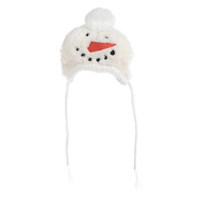 Snowman Wool Beanie Dog Hat Pet Accessories Worthy Dog 