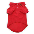 Solid Dog Polo - Flame Scarlet Red, Pet Clothes, Furbabeez, [tag]