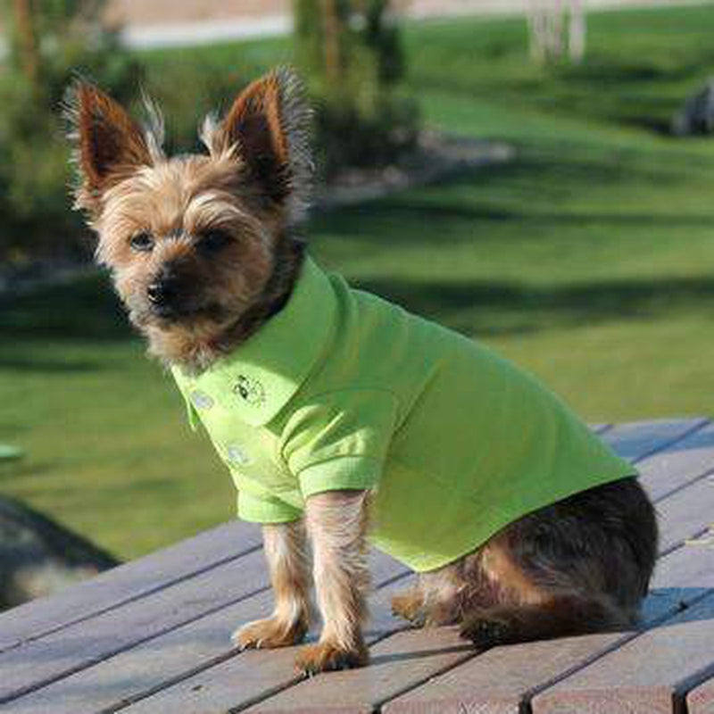 Solid Dog Polo - Green Flash, Pet Clothes, Furbabeez, [tag]