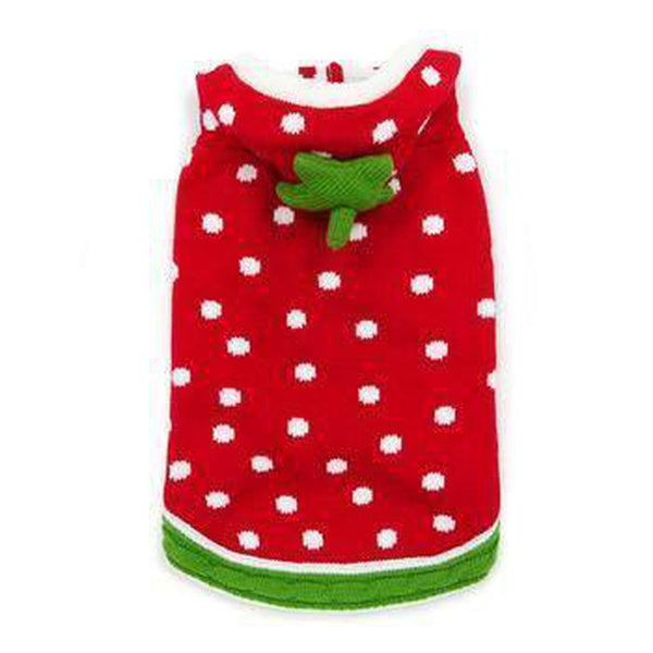 Strawberry Dog Sweater, Pet Clothes, Furbabeez, [tag]