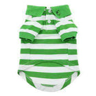 Striped Dog Polo - Greenery and White, Pet Clothes, Furbabeez, [tag]