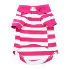 Striped Dog Polo - Pink Yarrow and White, Pet Clothes, Furbabeez, [tag]
