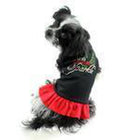 Tis The Season To Sparkle Christmas Rhinestone Dog Dress - Black and Red, Pet Clothes, Furbabeez, [tag]
