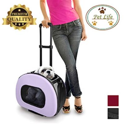 Tough-Shell Wheeled Collapsible Pet Carrier Pet Accessories Pet Life 