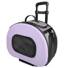 Tough-Shell Wheeled Collapsible Pet Carrier Pet Accessories Pet Life Purple 