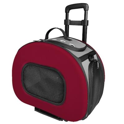 Tough-Shell Wheeled Collapsible Pet Carrier Pet Accessories Pet Life Red 