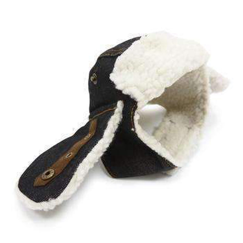 Trapper Dog Hat - Black Denim, Pet Accessories, Furbabeez, [tag]