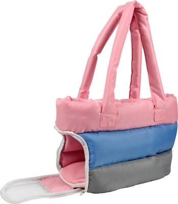 Tri-Colored Insulated Pet Carrier Pet Accessories Pet Life Pink 