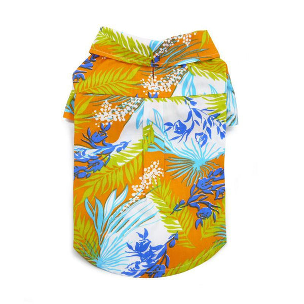 Tropical Island Dog Shirt by Dogo - Orange, Pet Clothes, Furbabeez, [tag]