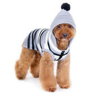 Uneven Stripes Sweater Dog Hoodie - Black, Pet Clothes, Furbabeez, [tag]