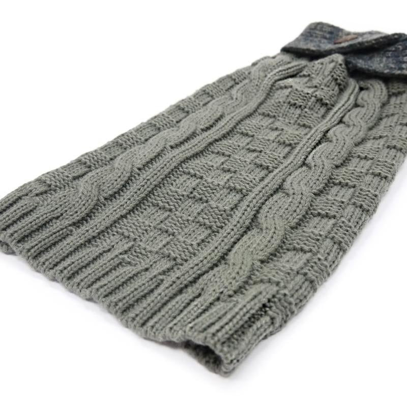 Urban Cable Knit Dog Sweater with Scarf, Pet Clothes, Furbabeez, [tag]