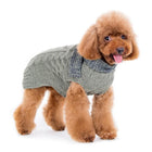 Urban Cable Knit Dog Sweater with Scarf, Pet Clothes, Furbabeez, [tag]