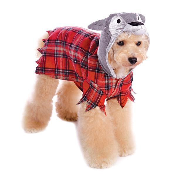 Werewolf Plaid Shirt, Pet Clothes, Furbabeez, [tag]