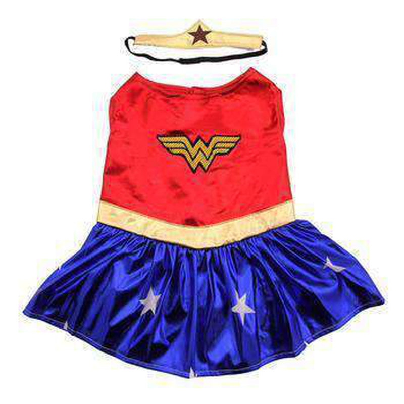 Wonder Woman Dog Halloween Costume, Pet Clothes, Furbabeez, [tag]
