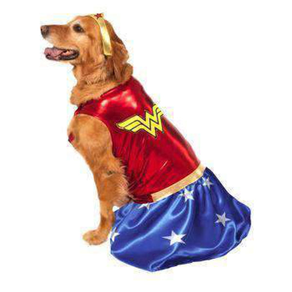 Wonder Woman Dog Halloween Costume, Pet Clothes, Furbabeez, [tag]