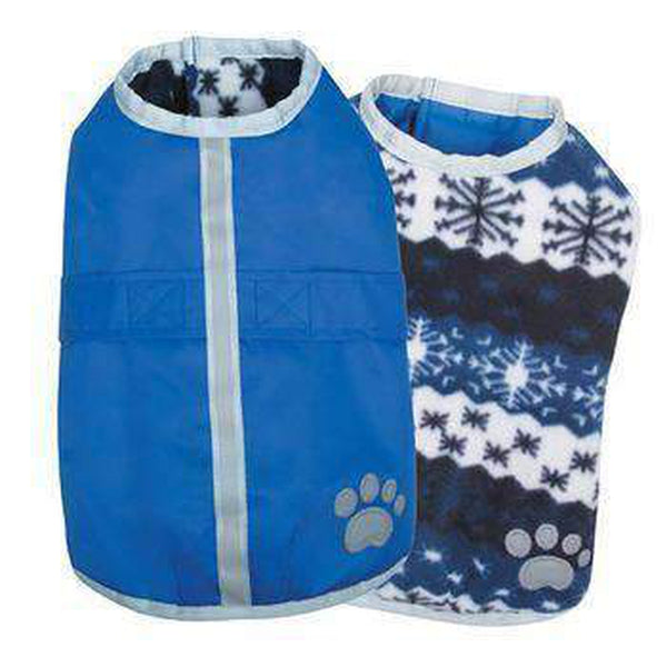 Zack and Zoey Nor’easter Dog Blanket Coat - Blue, Pet Clothes, Furbabeez, [tag]