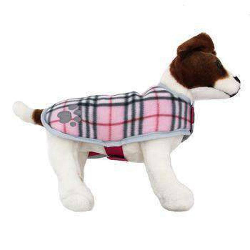 Zack and Zoey Nor’easter Dog Blanket Coat - Pink, Pet Clothes, Furbabeez, [tag]