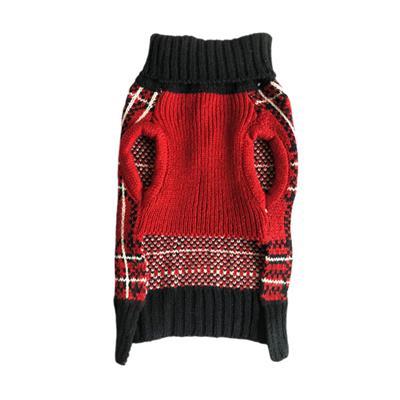 Zack & Zoey Plaid Turtleneck Sweater Pet Clothes Zack and Zoey 
